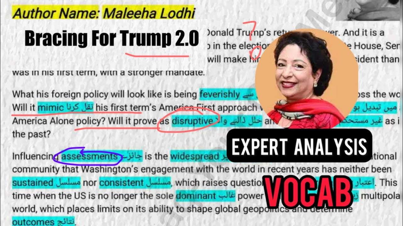 Dawn opinion analysis || Easy newspaper Urdu understanding with vocab || CSS/PMS