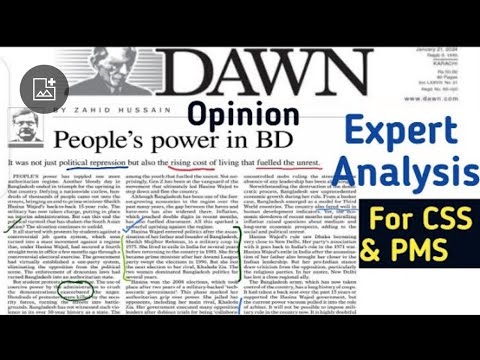 Dawn Editorial Analysis