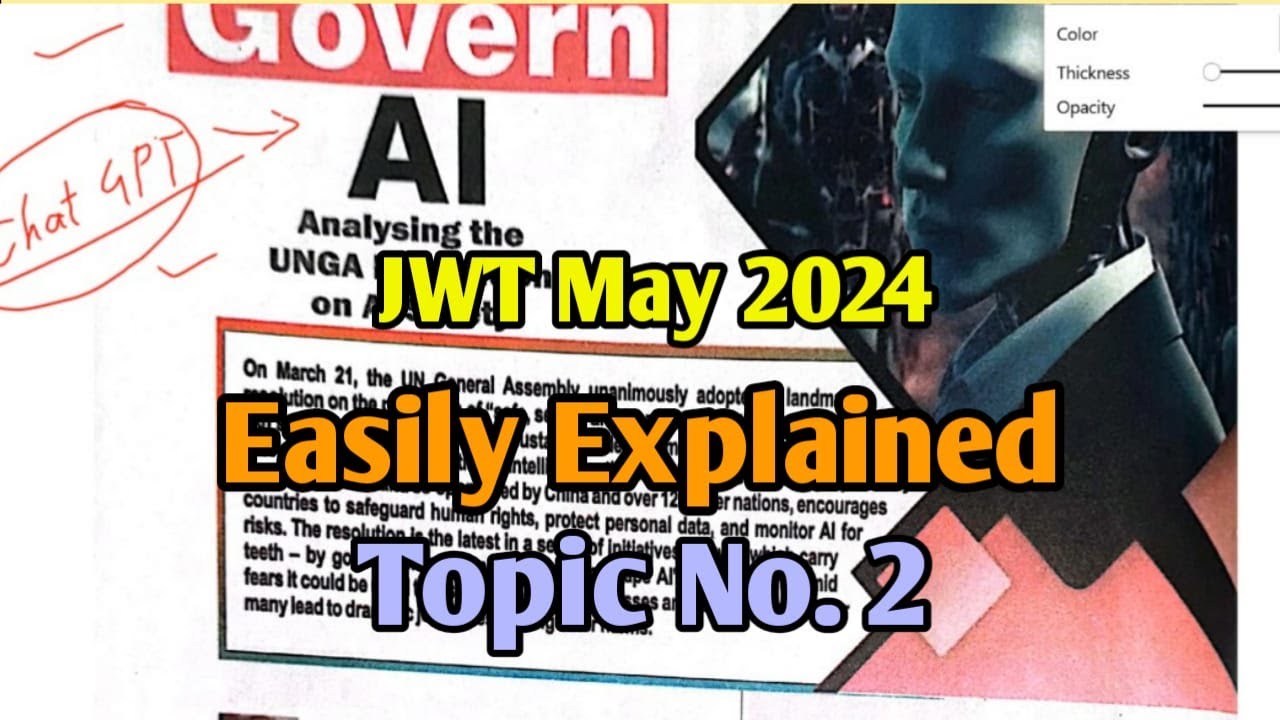 WE GOVERN AI (Analyzing UNGA resolution on AI safety || JWT May 2024